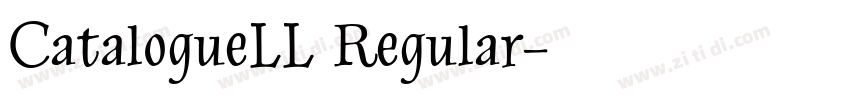 CatalogueLL Regular字体转换